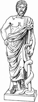 Asclepius Caduceus Serpent Symbol Bog sketch template