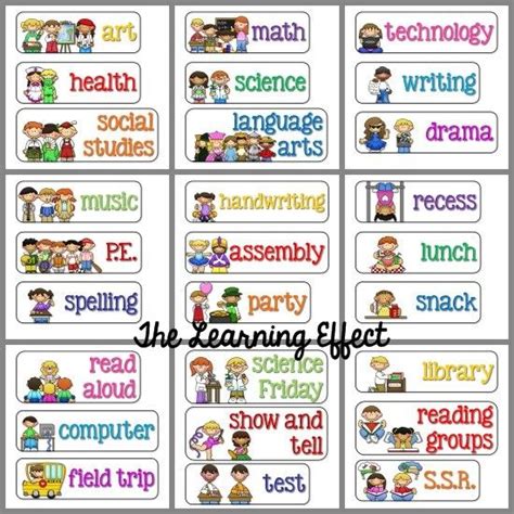 images  printable daily schedule cards printable classroom
