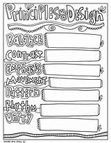 Principles Printable Classroomdoodles sketch template