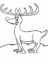 Reindeer Coloring Pages Santa Kids Funny Printable Christmas Tree Family Book Print Labels Comments Popular sketch template