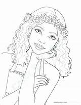 Coloring Pages Girl Spider Realistic Girls Faces Printable Color Pretty Fashion Face Cute Woman Show Colouring Print Getcolorings Teenagers Rose sketch template
