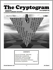 sample issue   cryptogram american cryptogram association