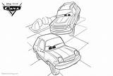 Cars Coloring Pages Pixar Two Printable Kids sketch template