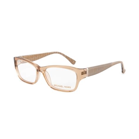 michael kors mk832 279 translucent sand eyeglasses with a rectangular