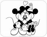 Mickey Minnie Coloring Pages Classic Hands Holding Friends Disneyclips sketch template
