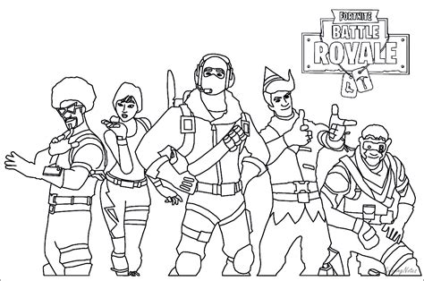 printable coloring pages fortnite royale