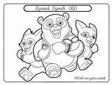 Oso Agent Special Coloring Disney Pages Junior Printable Desktop Right Background Set Click Save sketch template