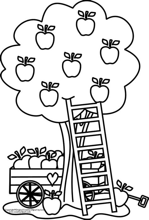 apple tree coloring pages coloring pages