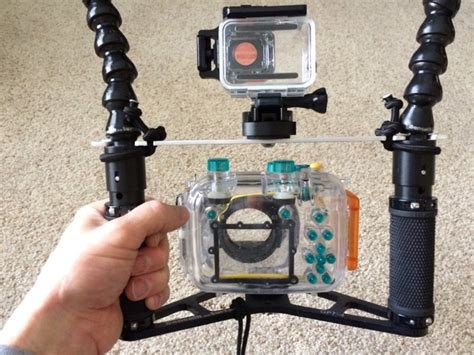 attaching gopro  cannon wp dc scubaboard