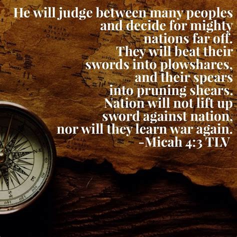 Micah 4 3 Tlv Micah 4 Bible Society Bible