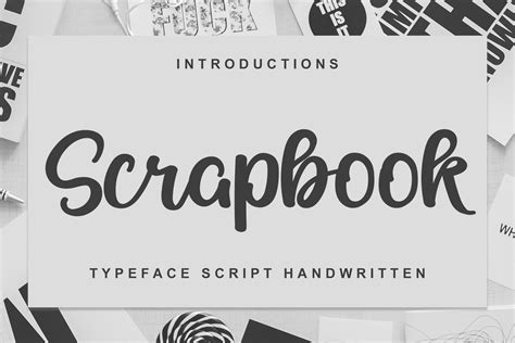 scrapbook font   business fonts