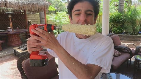 corn on a drill challenge faze rug youtube