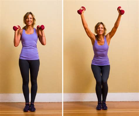 Narrow Squat With Overhead Press 18 Moves To Terrifically Toned Inner
