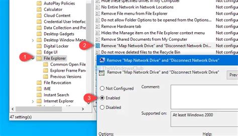 remove map network drive  disconnect network drive options