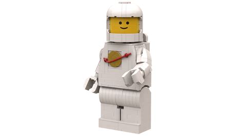 lego moc up scaled classic space minifigure by brigs rebrickable