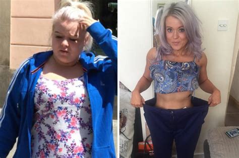 obese woman sheds six stone in a year here s how daily