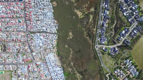 drone photography captures south africa inequality bbc news