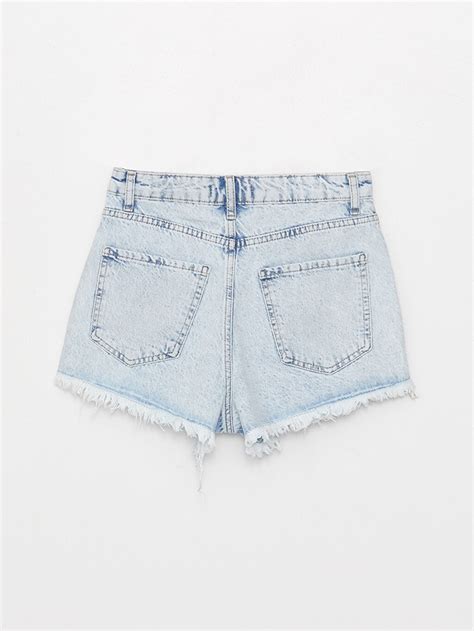 Standard Fit Ripped Detailed Womens Jean Shorts S3hn30z8 311