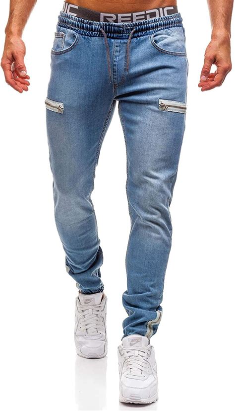guy sex jeans deportivos para hombre estilo casual con cierre