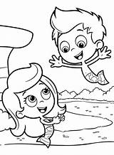 Bubble Guppies Coloring Pages Printable Molly Gil Sheets Kids Color Underwater Prints Book Printables Puppy Mermaid School sketch template