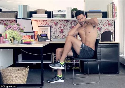 Shirtless Noah Mills Demonstrates Exercises You Can Do In