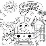 Thomas Train Coloring Pages Easter Printable Happy Emily Birthday Tank Sawyer Engine Kids Friends Print Tom Worksheets Clipart Sheets Diesel sketch template