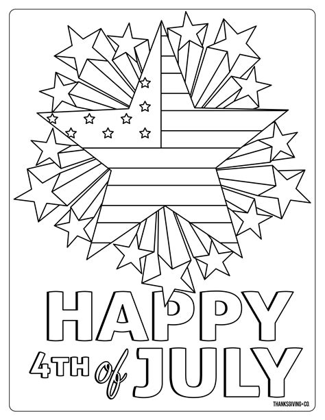 printable fourth  july coloring pictures  printable   july