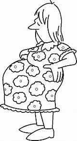 Pregnant Coloring Woman Pages Women Standing Obstetricians sketch template