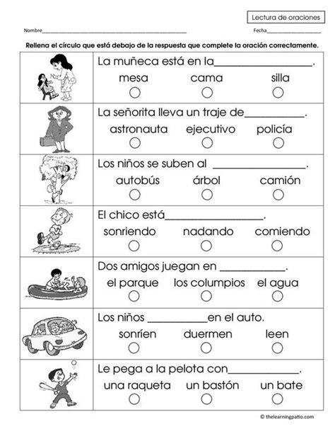 práctica para los exámenes del distrito escolar y estatales k 2 lectura de oraciones do