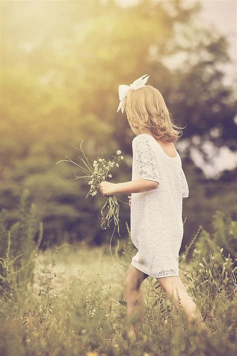 girl walking young nature outdoor childhood female child summer