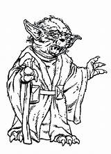 Yoda Master Star Wars Coloring Pages Getdrawings Drawing sketch template