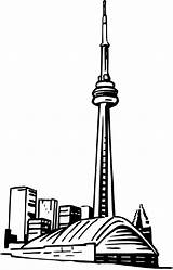 Tower Cn Clipart Toronto Skyline Drawing Transparent Easy Collection Sticker Mbca Section Clip Pinclipart Webstockreview Ite Star sketch template