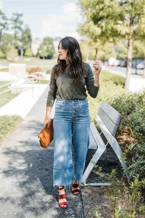 fall spin   favorite wide leg cropped jeans wide leg cropped