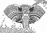 Afrique Difficiles Elefants Coloriages Ausmalen Bestof 101coloring Erwachsene sketch template