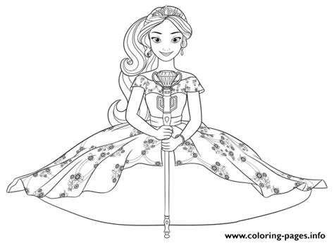 princess elena disney princess coloring page printable
