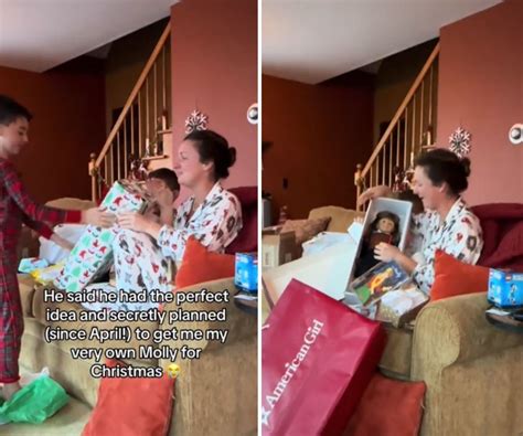 Son Gives Mom A Sweet And Adorable Surprise For Christmas That Healed