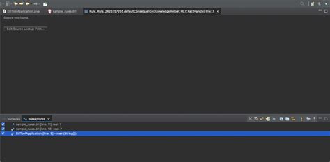 Eclipse Drools Plugin Giving Error Source Not Found While Debugging