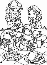 Picnic Coloring Pages March Kids Autumn Mid Festival Colouring Children Printable Sheets Girls Having Meaningful Summary Funny Collection Choose Board sketch template