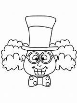 Hatter Mad Coloring Grinning Hat Pages Color Template sketch template