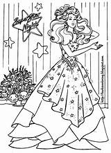 Barbie Coloring Pages Print Coloringpages Printable Colouring Girls Color Sheets Books Princess Bride Kids Coloriage Superstar Book Doll Printables Adult sketch template