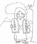 Commandment Commandments Gebote Moses Zehn Malvorlagen 5th Comandamenti Dieci Fifth Bibel sketch template