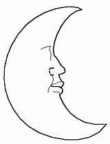 Moon Coloring Face Mystery Pages Phases Learn Colors Kids sketch template