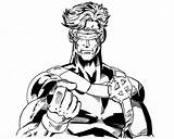 Cyclops Cyclope Ciclope Marvel Disegni Colorare Coloriages Printmania Printable sketch template