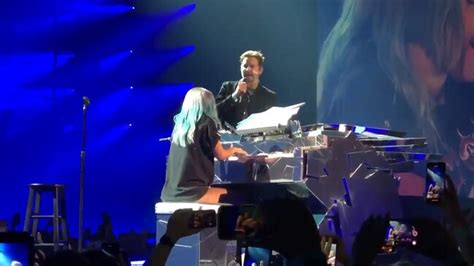 Lady Gaga Bradley Cooper Stars Sing Shallow Onstage At Concert