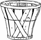 Clipart Basket Bushel Crate Clip Vector Gardening Domain Public sketch template