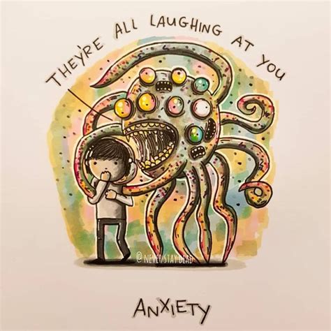 these 8 illustrations depicting mental illness are true to life