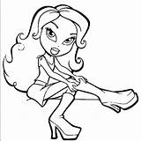 Coloring Pages Bratz Christmas Popular sketch template