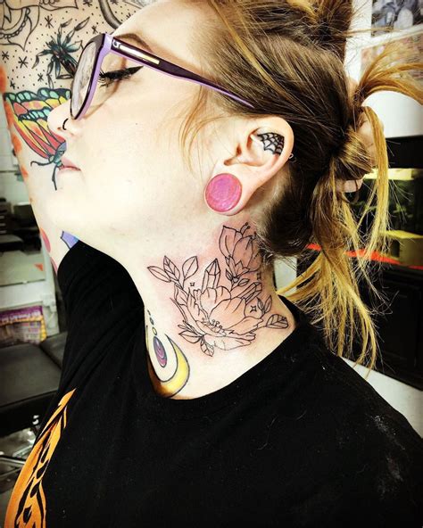 Neck Tattoo Girl Designs Best Design Idea
