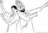 Punjabi Dancer Worksheet Dot Dots Connect Printable Kids sketch template