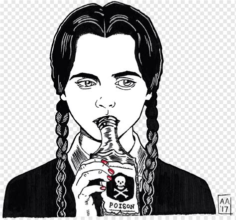 drawing  family wednesday addams addams family cartoon moustache